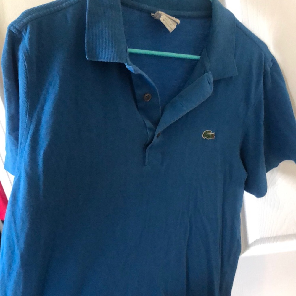 Vibrant blue Men’s Lacoste Polo - Size 4